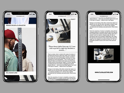 NormalObjects—Mobile.01 blog clean design ecommerce editorial fashion flat graphic design helvetica iphone x layout minimal mobile shop type typography ui ux web website