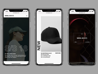 Normal Objects—Mobile.03 clean design ecommerce fashion flat graphic design grid helvetica iphone x layout minimal mobile normal objects type typography ui ux web website