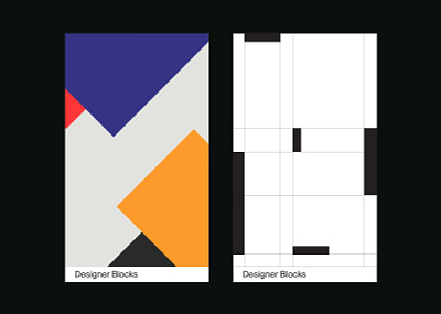 Designer Blocks - Cards clean design graphic graphic design grid layout minimal print swiss type typography