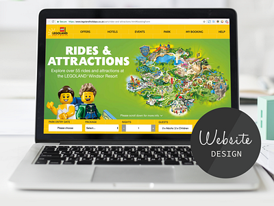 Website design and branding for Legoland UK banner banners branding design designer freelance freelancer graphic design graphicdesign graphics hero image lego legoland web web design website