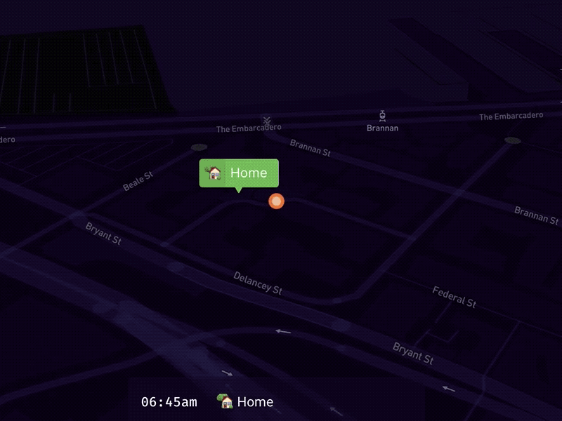 Playing with Mapbox and Framer debut drive framer madewithframer mapbox maps