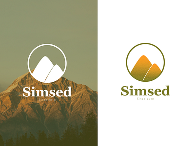 Simsed Logo art brand design branding design flat forest illustration illustrator logo minimal mountain vector