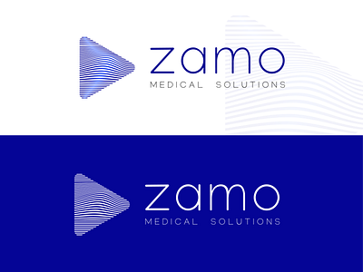 Zamo Logo art blue blue gradient brand design branding design flat graphic design illustration illustrator lines logo medecine medical minimal solutions vector