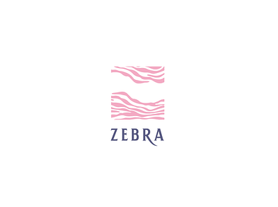 zebra art brand design branding design flat graphic design illustration illustrator logo luxury logo pink pink logo vector zebra