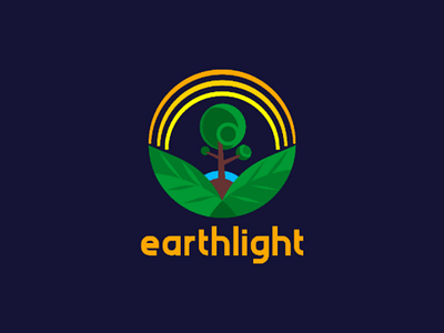 Earthlight branding graphics design illustration logo