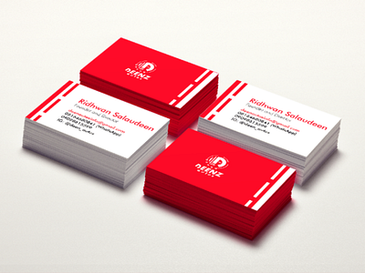 Deenz Card branding business card graphic design mockup