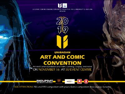 Unibadan ComicCon banner design branding graphic design