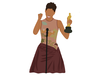 Halle Berry illustration