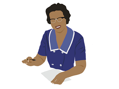 Katherine Johnson illustration