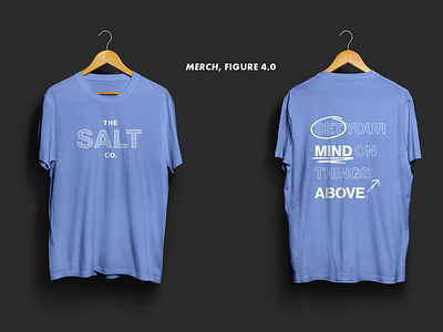 merch t-shirt: the salt company apparel blue christian christian designer college college ministry colorful design fun merch tee tshirt