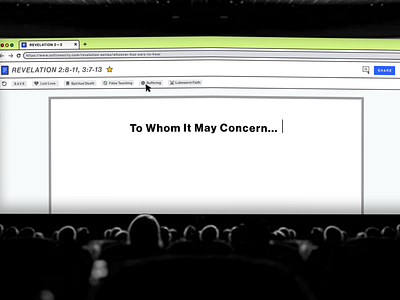 sermon graphic: to whom it may concern