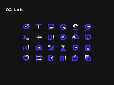 O2 Lab Icon Design branding design graphic design icon ui web