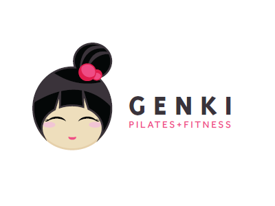 Genki Fitness Logo branding fitness genki identity japanese logo pilates