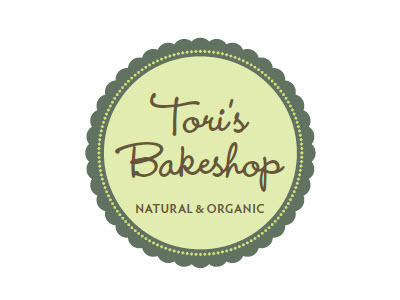 Tori's Bakeshop bakery branding identity logo natural organic