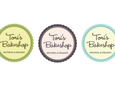 Tori's Bakeshop Colours bakery branding colors identity logo natural organic