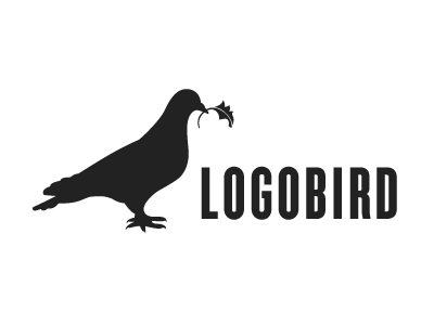 New Logobird Horizontal bird branding identity logo logobird pigeon