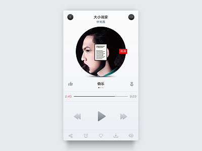 Novel Music Player music ui ux