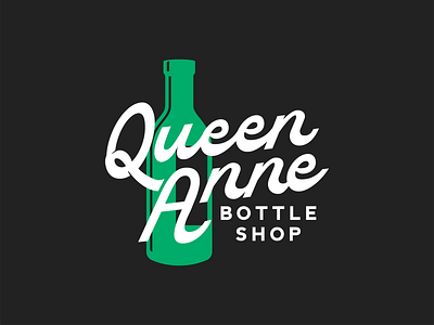 Queen Anne Bottle Shop Brand Identity bottle shop brand identity branding seattle wine