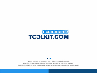 EcommerceToolkit branding clean clean design design ecommerce ecommerce app ecommerce design flat logo logo design logodesign logos logotype simple simple design simple logo toolkit toolkit logo