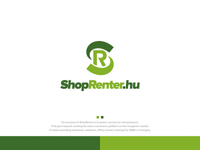 ShopRenter branding design leaf logo lettering logo logo design logodesign logos logotype shop shoplogo shopping shopping app typography