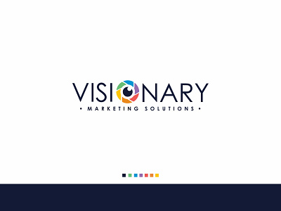 Visionary branding camera colorful design leaf logo lettering logo logo design logodesign logos logotype marketing typography