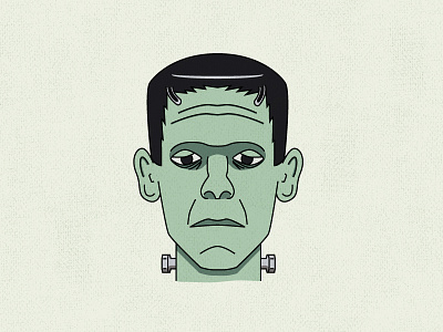 It Lives avatar character frankenstein halloween head illustration monster simple