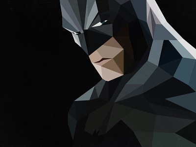 Batman Cubism batman cartoon character cubism dc comics geometric graphic illustration lowpoly simple superhero texture