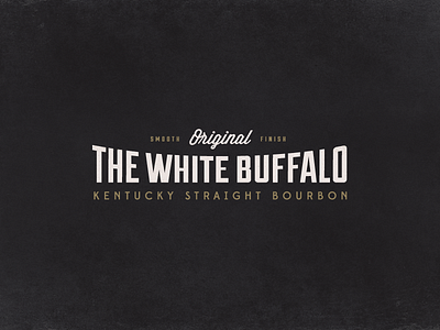 The White Buffalo americana bold font lost type textured type typography vintage