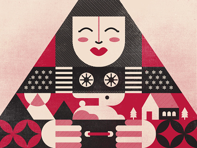 Kumiko the Treasure Hunter - Poster bunzo design film geometric movie pattern poster texture triangle vector