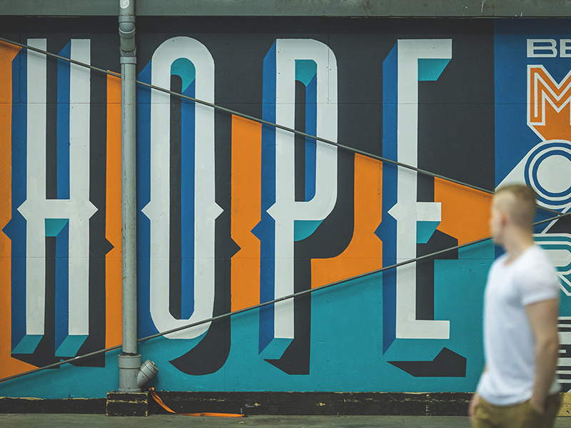 Type Mural - Tegler Youth Centre lettering custom paint typography type skateboarding mural