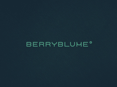 Berryblume custom logo typography