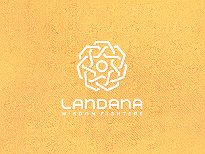 Landana brain custom icon logo type