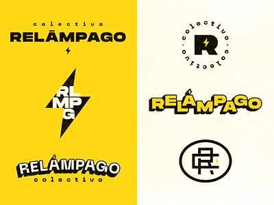 Relámpago agency bolt branding c cr lightning logo monogram r