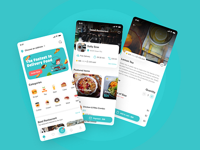 Food Delivery Mobile App app food delivery mobile app ui kit ui