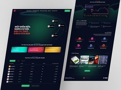 Finances Landing Page branding darkmode finance stock ui