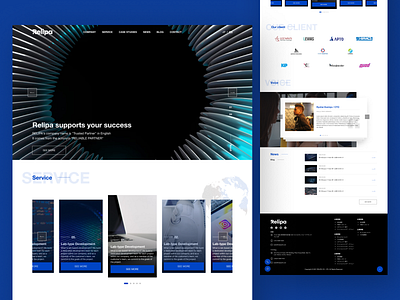 Relipasoft Company. landingpage ui website