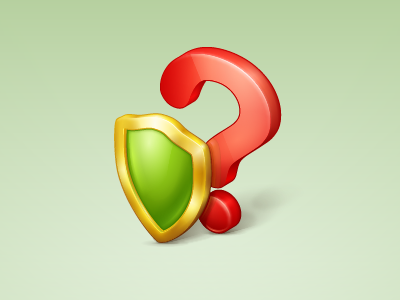 Protection Issue icon question shield