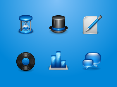 Blue Icons