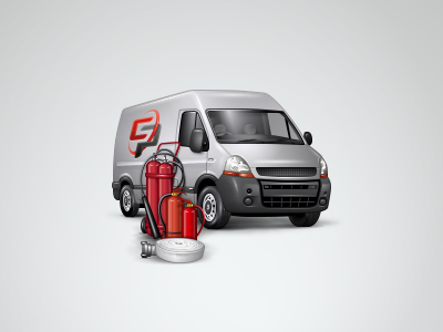 Fire equipment equipment fire fire extinguisher icon transport