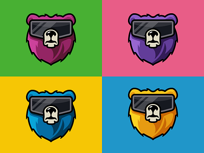 Bear adobe illustrator bear contour flat vector