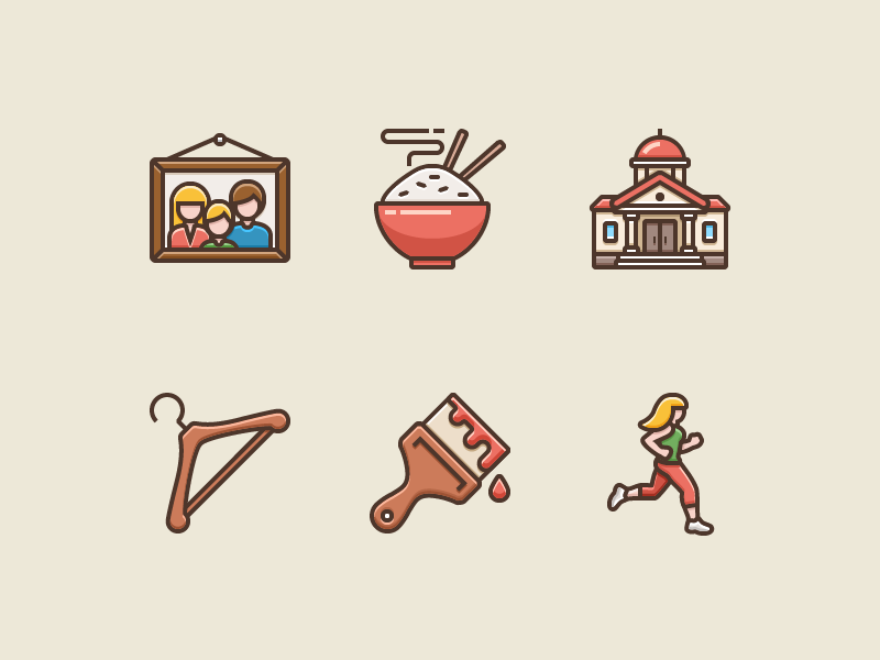 Icons for Language Learning app