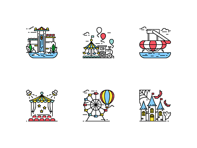 Attractions Icons