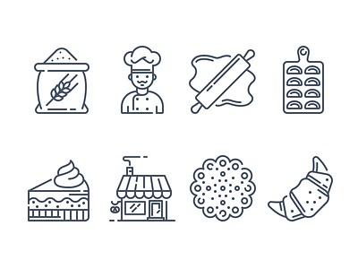 Bakery icons