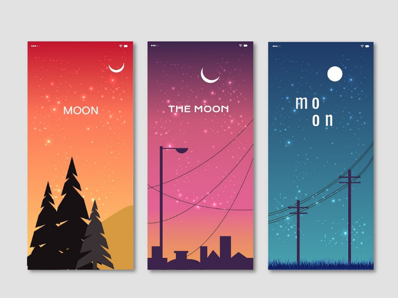 Moon by chandan art on Dribbble