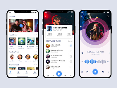 Music Player App adobe xd app app design app ui mobile app mobile app design music app psd design ui designer uidesign user interface uxdesign