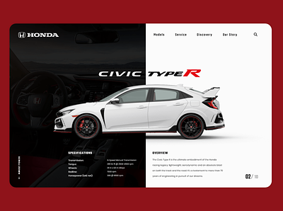 Honda Civic Landing Page design landing page landing page design ui web design website