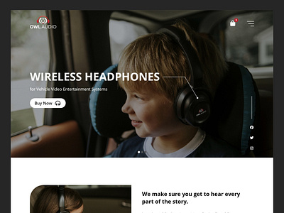 Wireless Headphones Landing Page