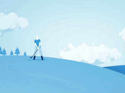 Golf Shot Animated GIF
