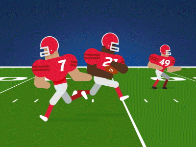NFL - Rushing american animation football guide league national nfl