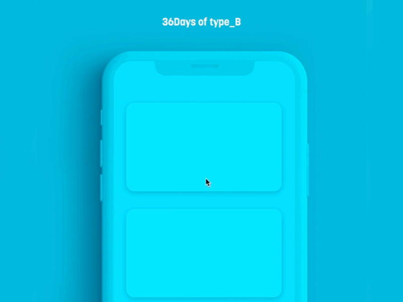 #36daysoftype Interaction Letter B 36daysoftype b interaction ui ux